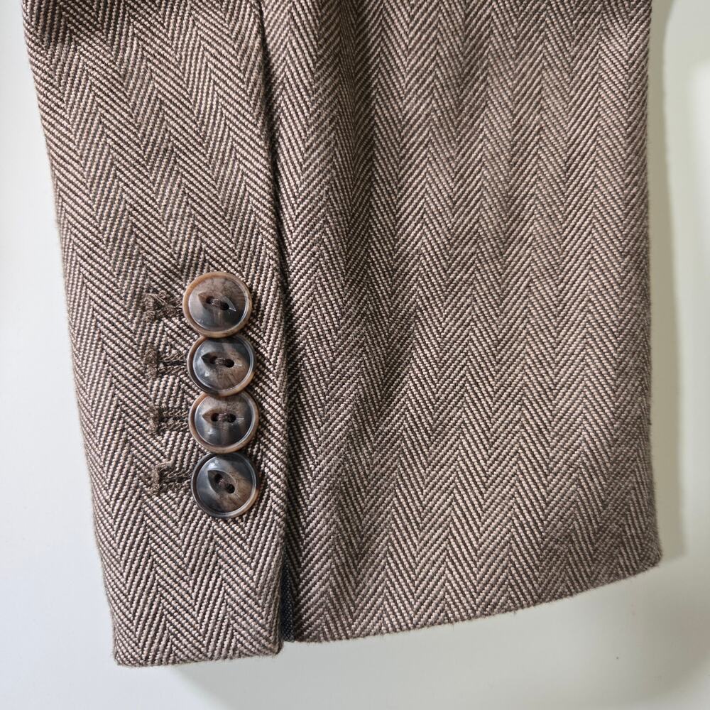 Jachs New York Blazer Mens Size Large Brown Career Formal Preppy Fall Event - Picture 6 of 14